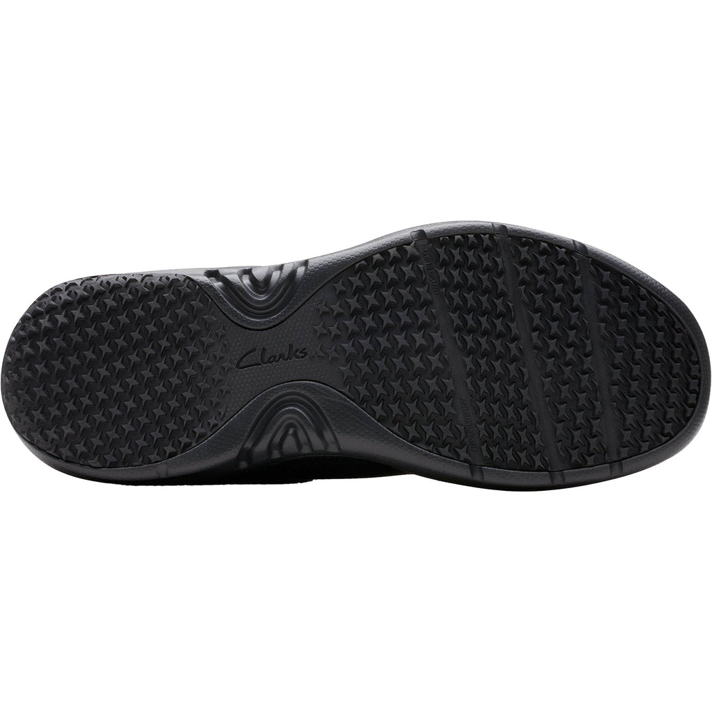 Clarks Pro Knit SR Men's SR Shoes Black Mesh