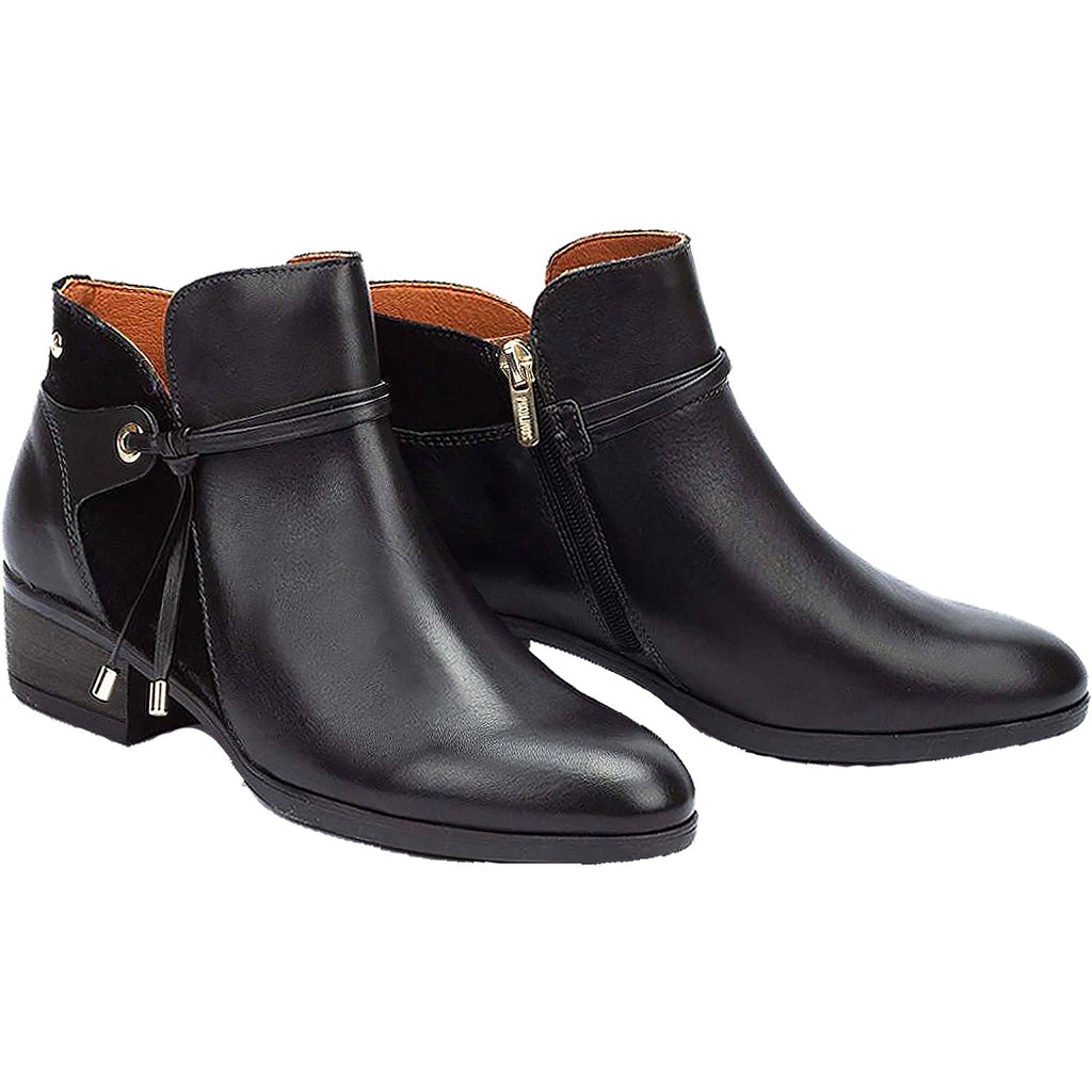 Pikolinos Daroca W1U-8505 Women's Ankle Boots Black Leather