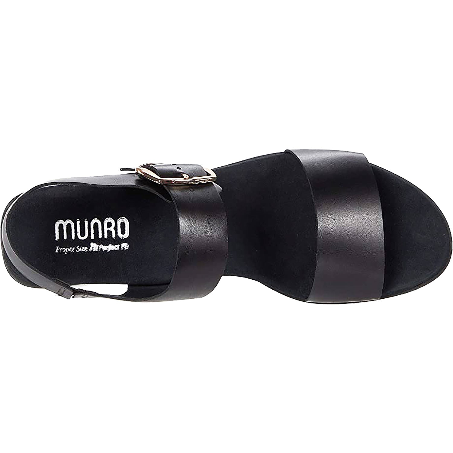 Munro Cleo Women's Ankle Strap Sandals Black Leather