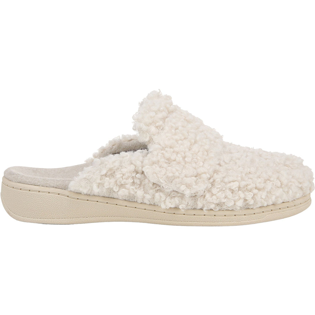 Vionic Gemma II Women's Open Back Slippers Cream Shearling