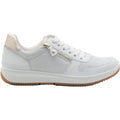 Ara Opal Women's Sporty Lace Up Shoes White Calf Leather