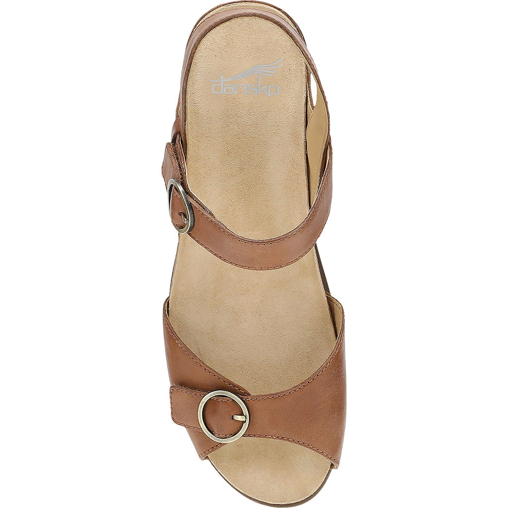 Dansko Candace Women's Sandals Tan Burnished Nappa Leather