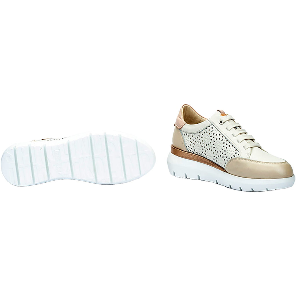 Pikolinos Ruea Women's Athletic Shoes Trainers Off White