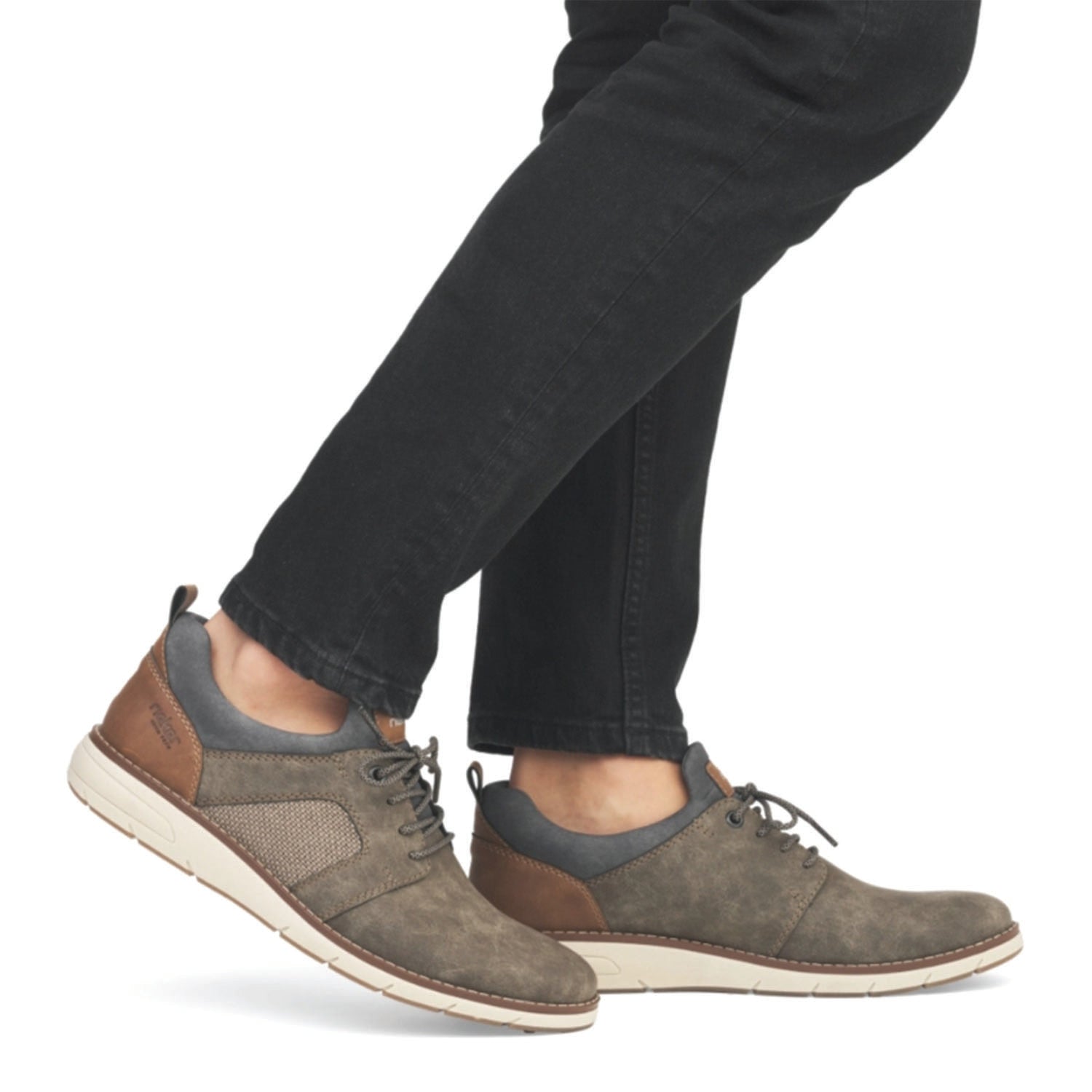 Rieker 11351-25 Dustin 51 Men's Slip Ons Kaffee/Fango/Rauch/Nuss Synthetic