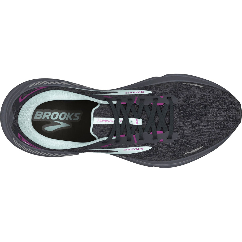 Brooks Adrenaline GTS 23 Stability Mesh (Stability Support) Women's Running Shoes Black/Light Blue/Purple