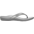 Vionic Tide II Women's Toe Post Sandals Pewter Metallic Leather