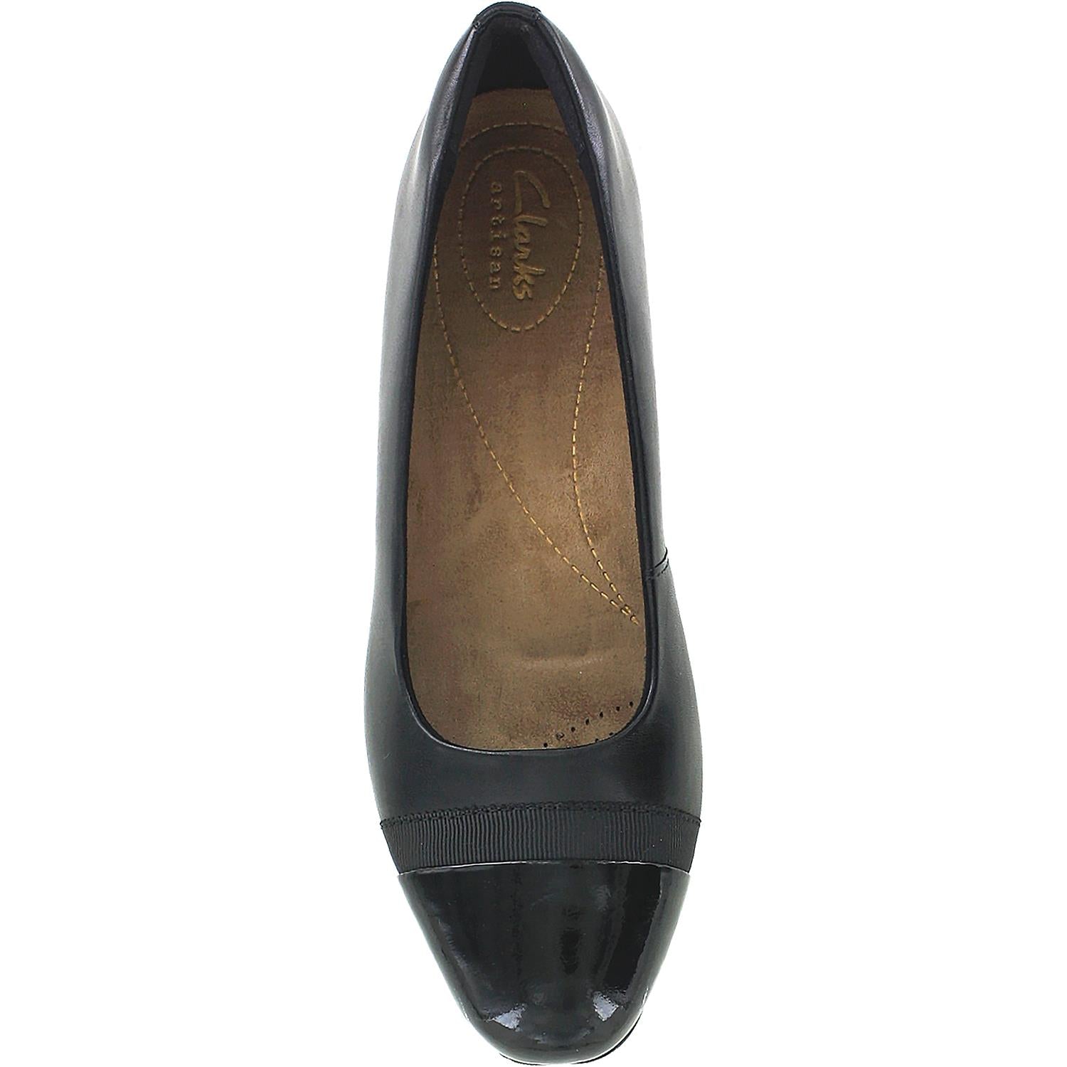 Clarks Keesha Rosa Women's Slip On Pumps Black Leather