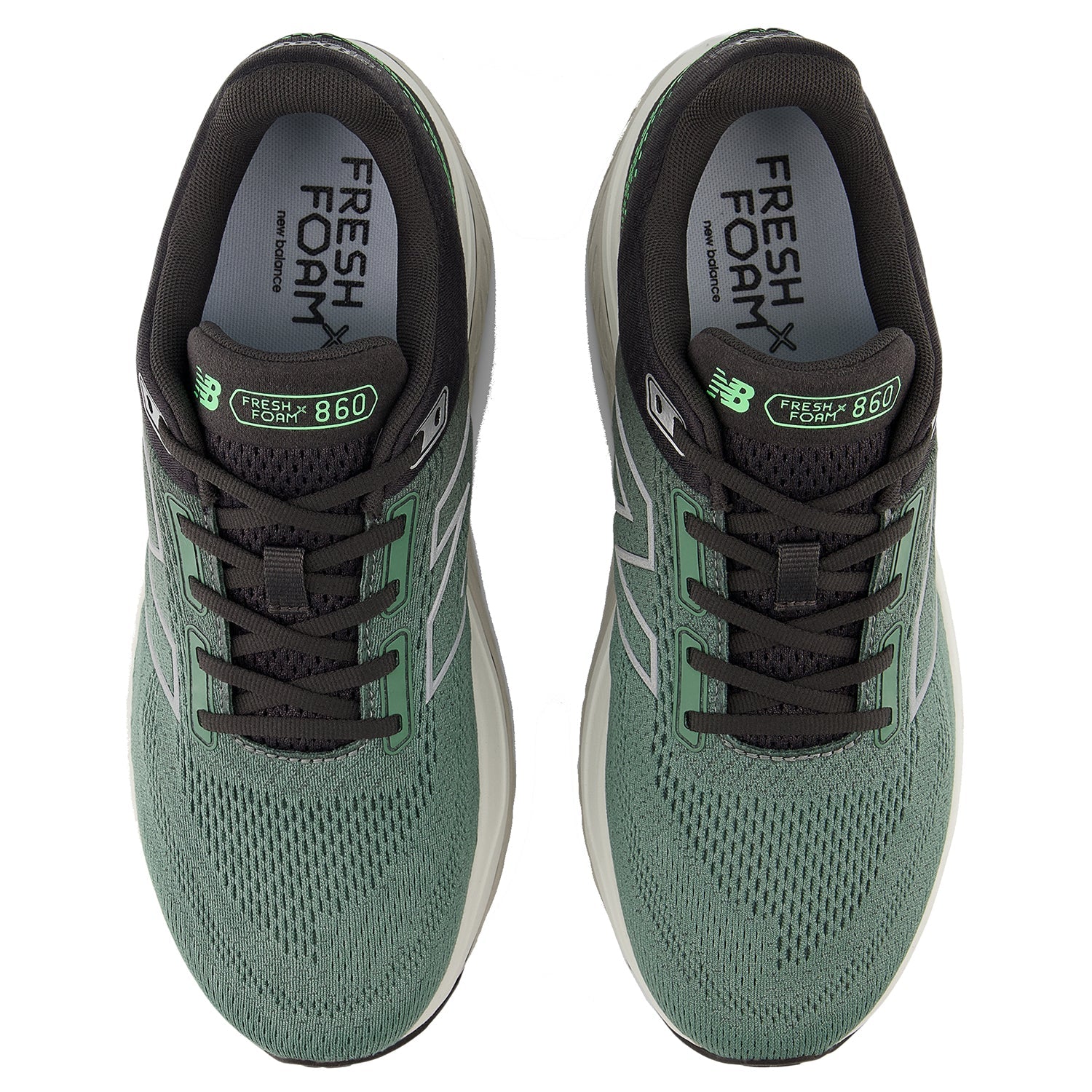 New Balance M860U14 (Stability Support) Men's Athletic Shoes Sneakers Dark Juniper/Black Cement/Grey Matter