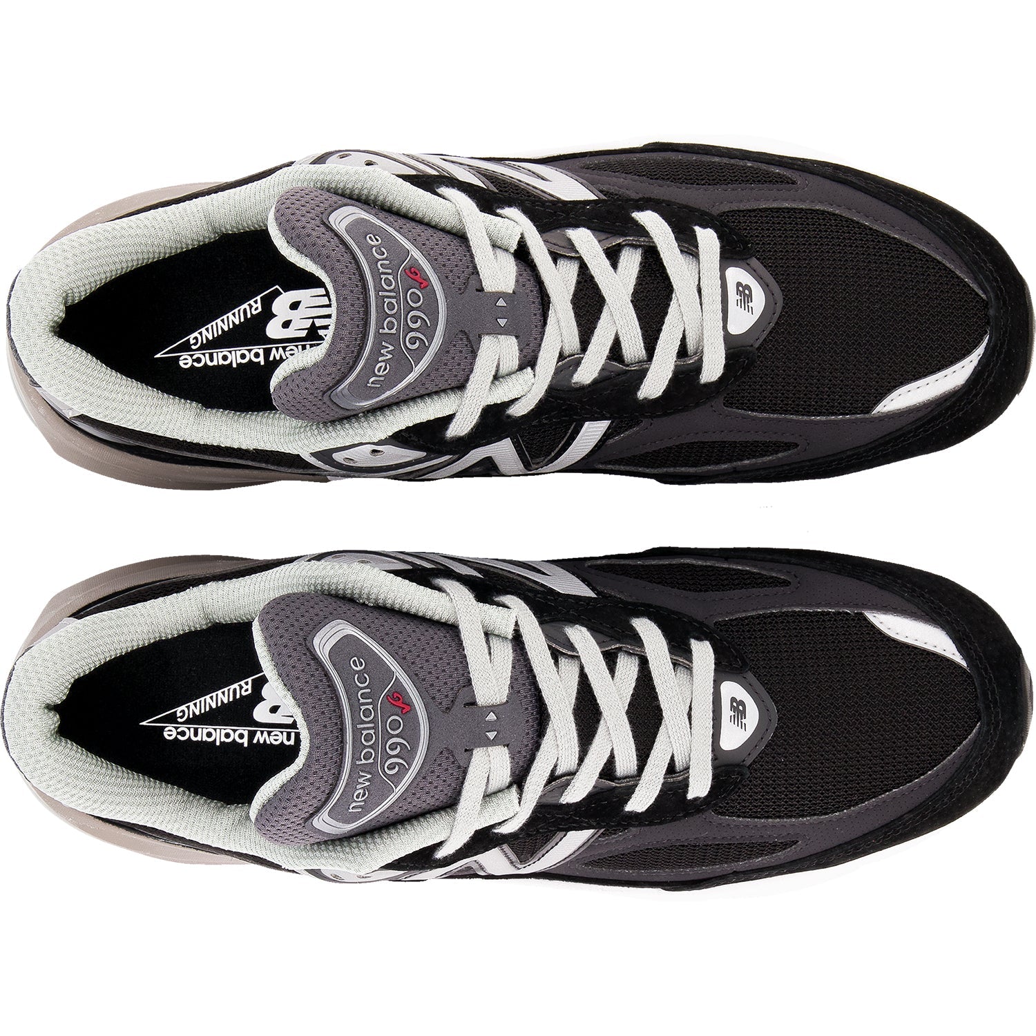 New Balance W990BK6 /Mesh - Made in USA Women's Running Shoes Black Suede/Mesh