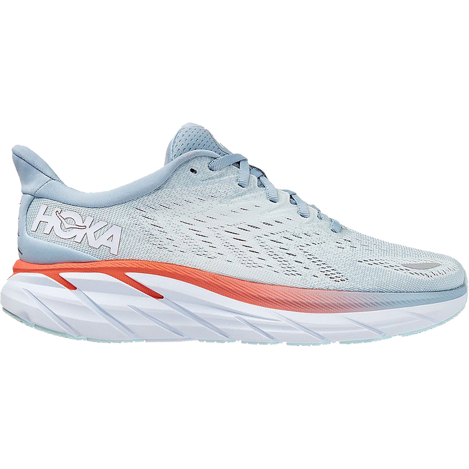 Hoka Clifton 8 Women's Training Shoes Blue Fog/Plein Air Mesh