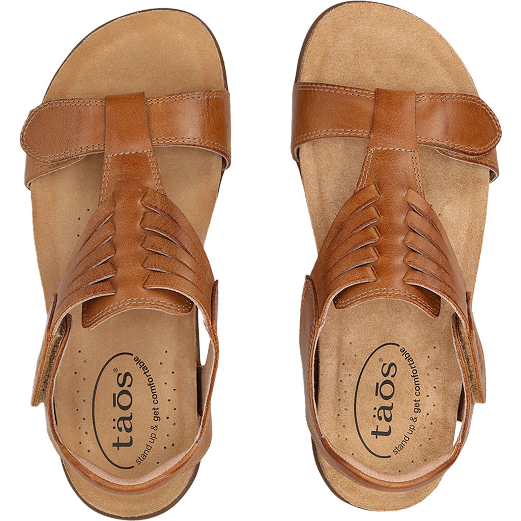 Taos Wonderful Women's Sandals Thong Sandals Caramel Leather