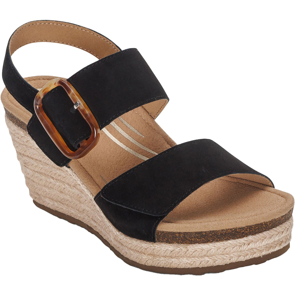 Aetrex Ashley Women's Sandals Black Leather