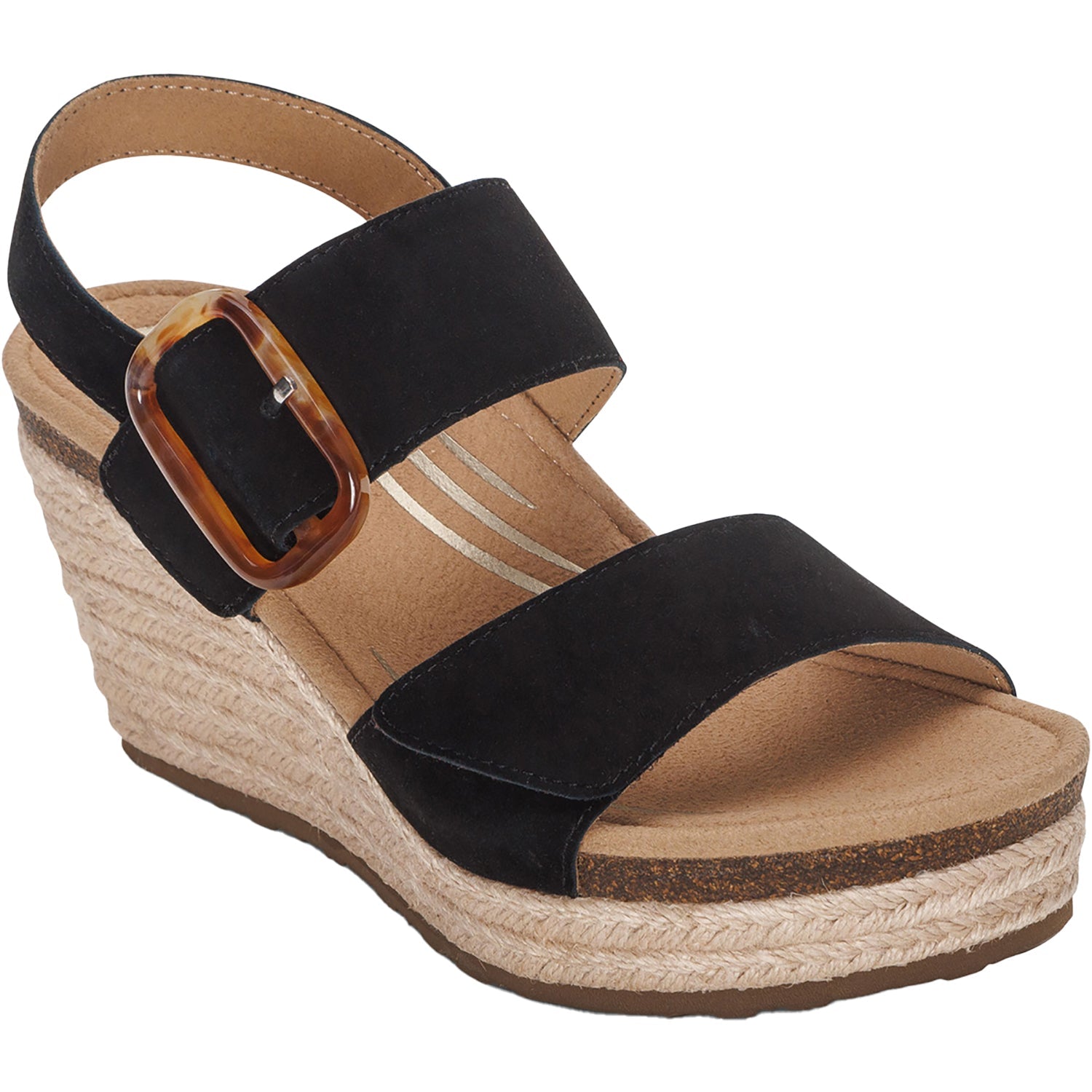 Aetrex Ashley Women's Sandals Black Leather