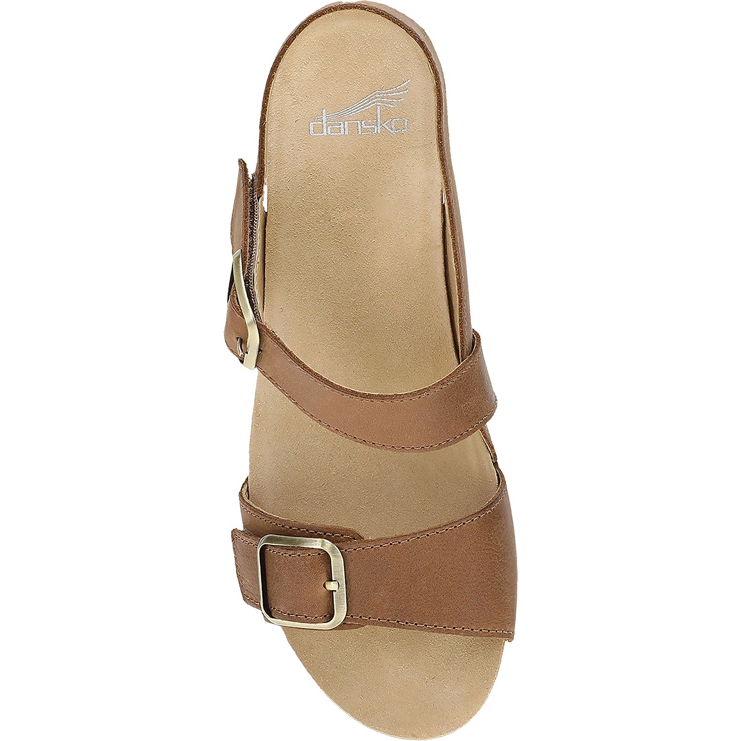 Dansko Trinity Women's Wedge Sandals Tan Burnished Nubuck
