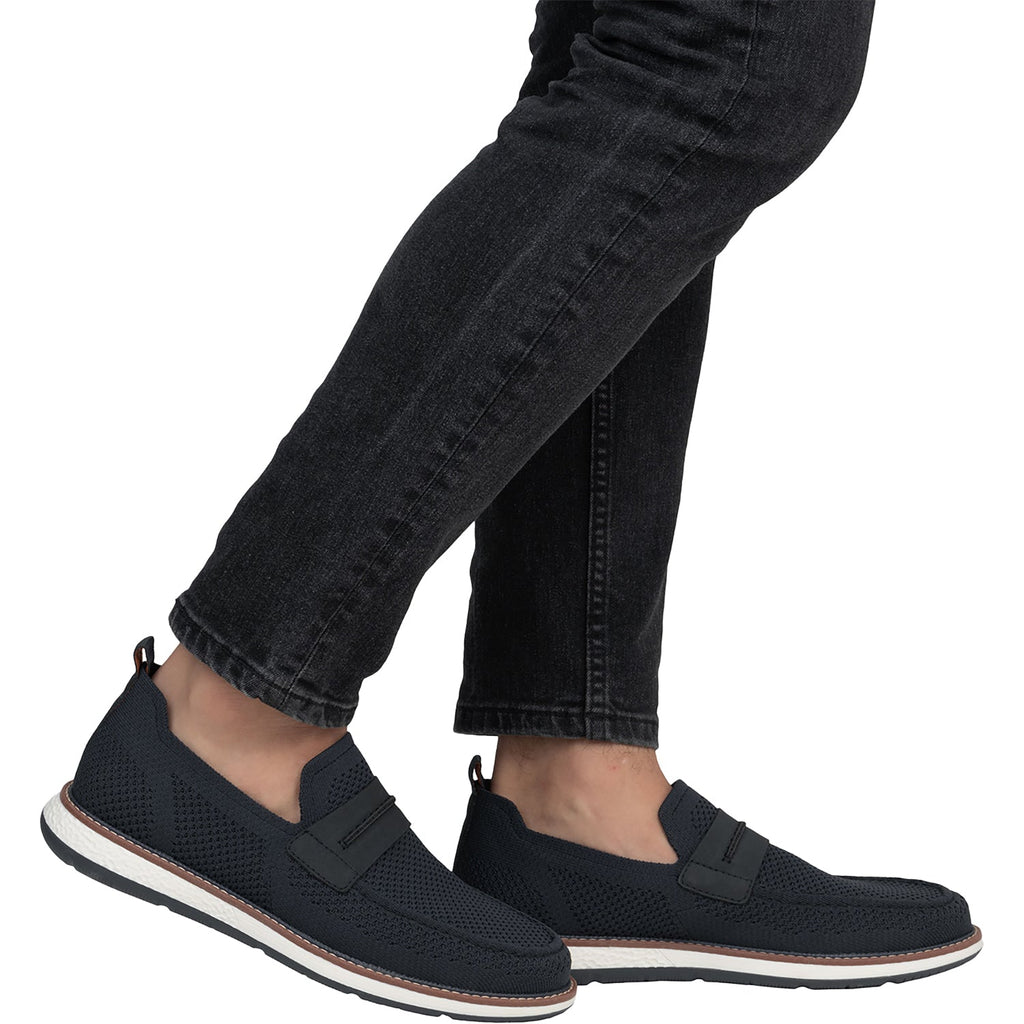 Rieker 04451-14 Men's Shoes Marino/Pazifik Mesh