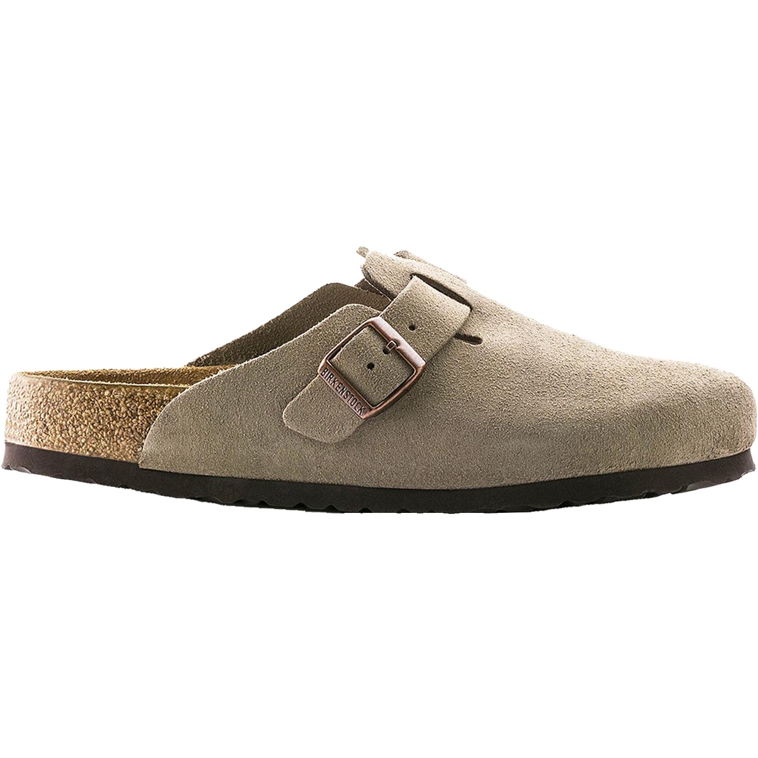 Birkenstock Boston Soft Footbed Unisex Clogs Taupe Suede
