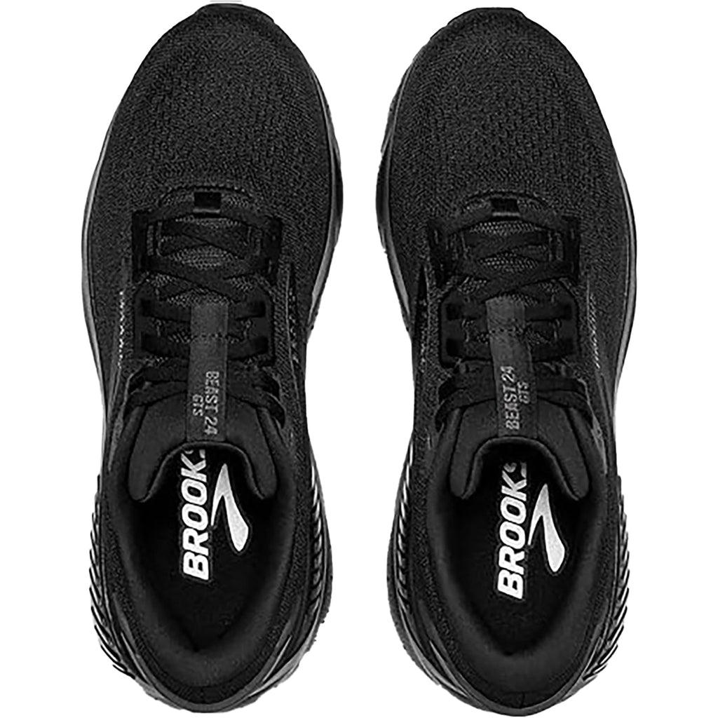 Brooks Beast GTS 24 (Stability Support) Men's Road Running Shoes Black/Black/Ebony Mesh