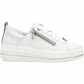 D1C08-80 Remonte DC108-80 Women's Athletic Shoes White/Silver Leather