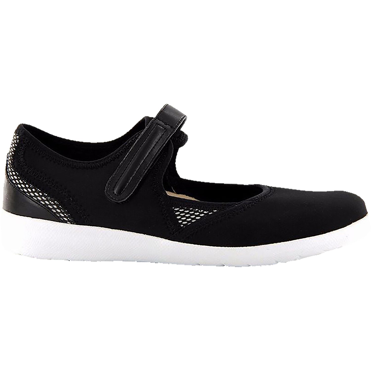 Ziera Ushery Women's Sporty Mary Janes Black Neoprene