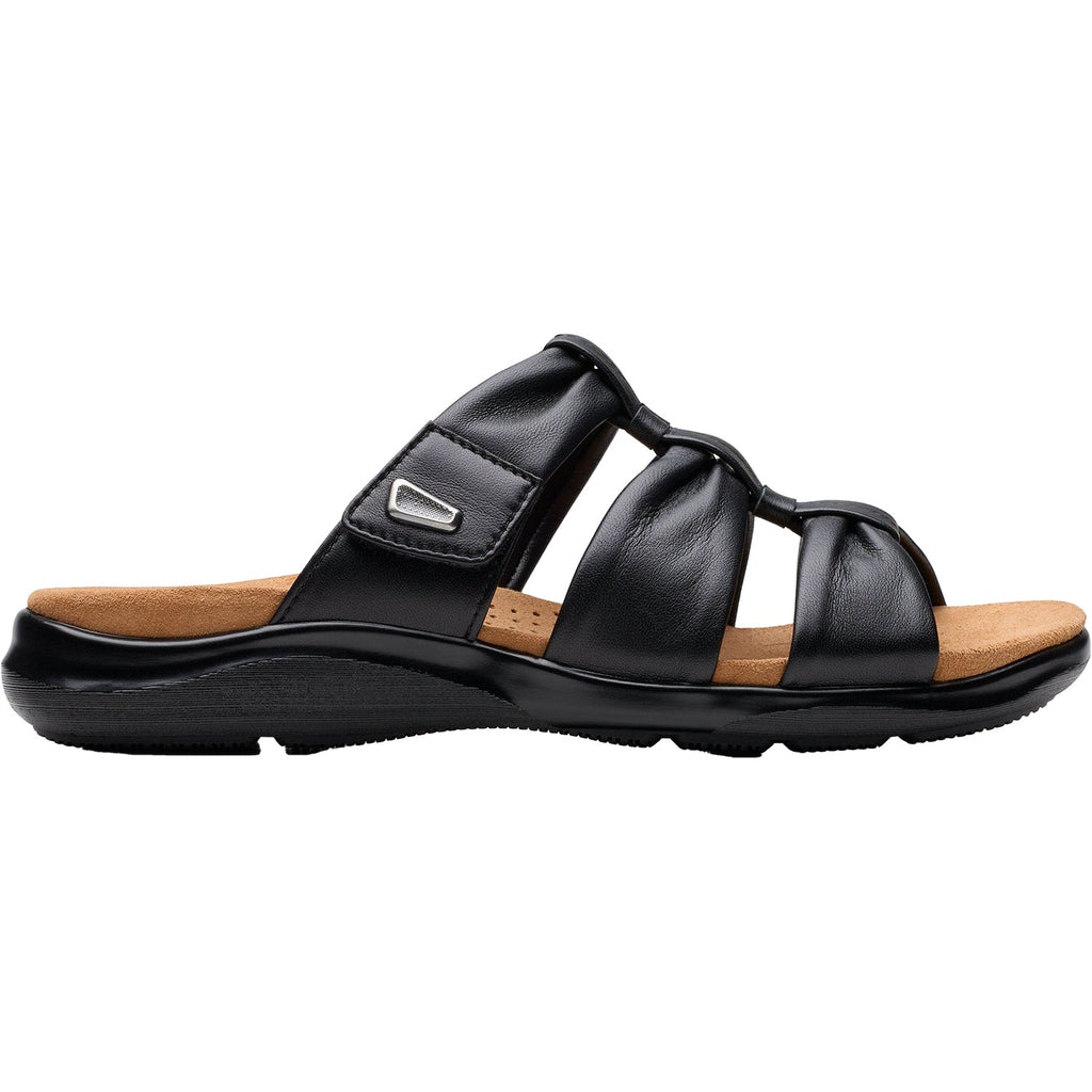 Clarks Kitly Slide Women's Slide Sandals Black Leather
