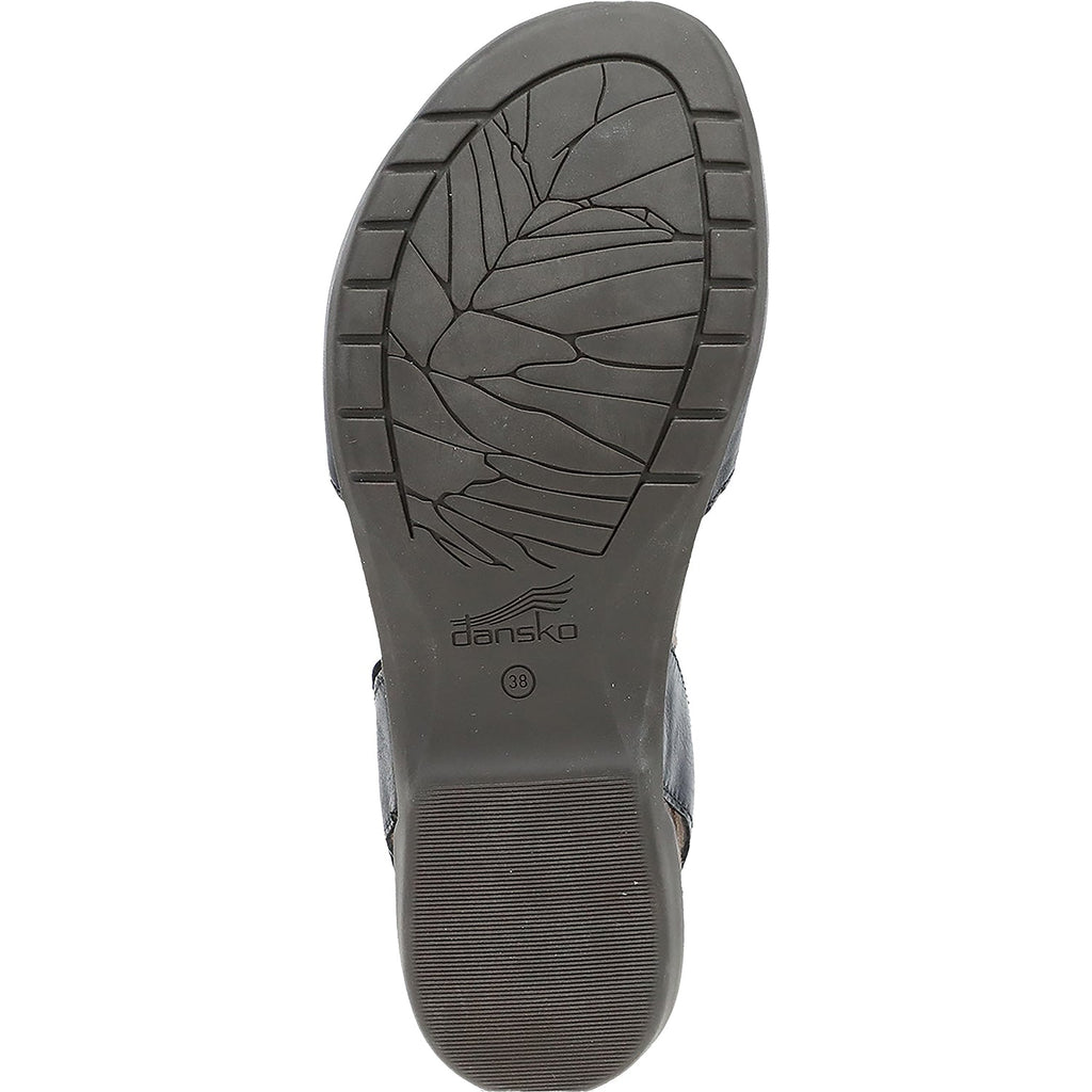 Dansko Rowan Women's Shoes Black Waxy Burnished Leather