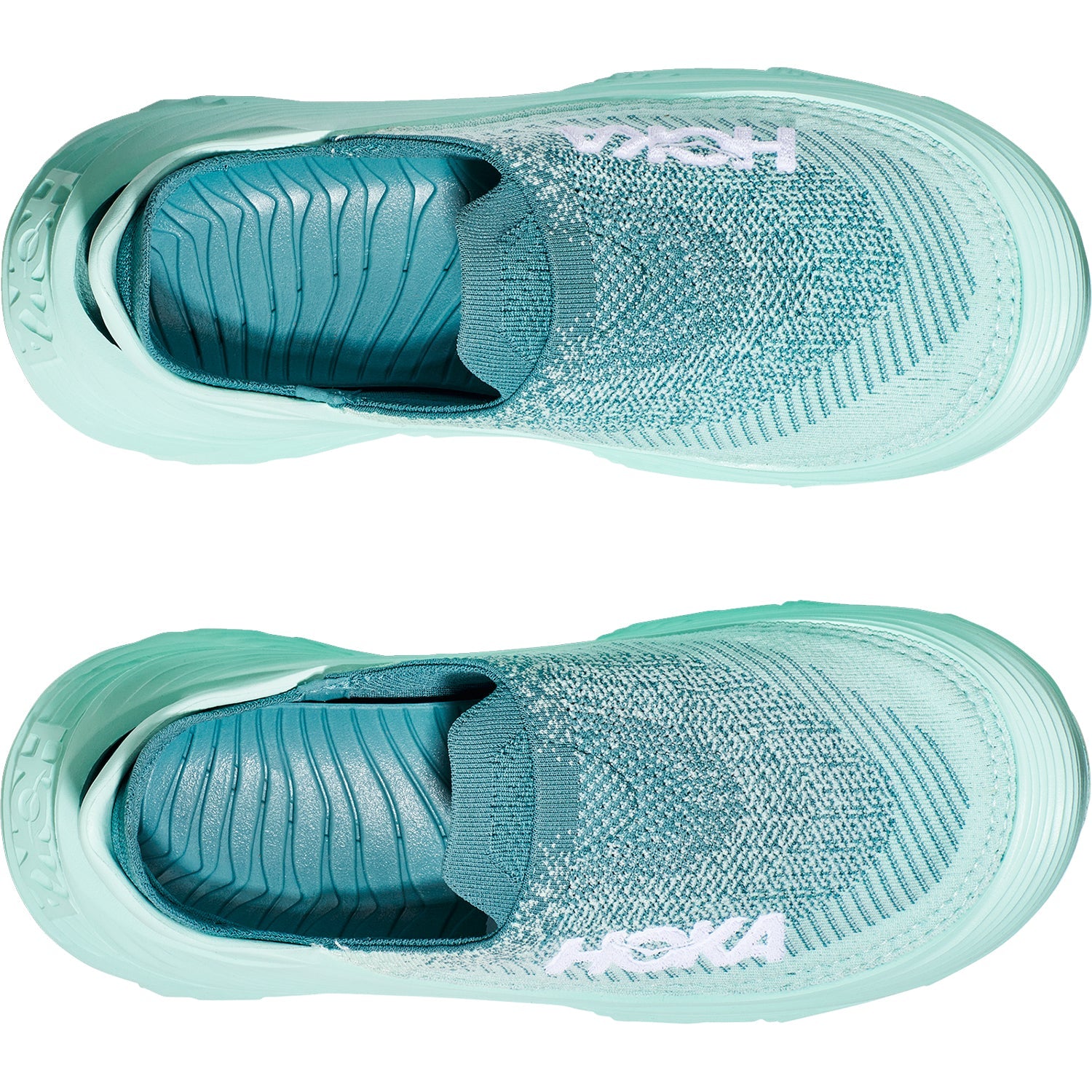 Hoka Restore TC Unisex Slip On Shoes Ocean Mist/Sunlit Ocean Mesh