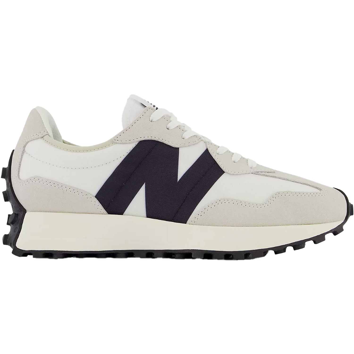 New Balance WS327FE Women's Athletic Shoes Sea Salt/White/Black Suede