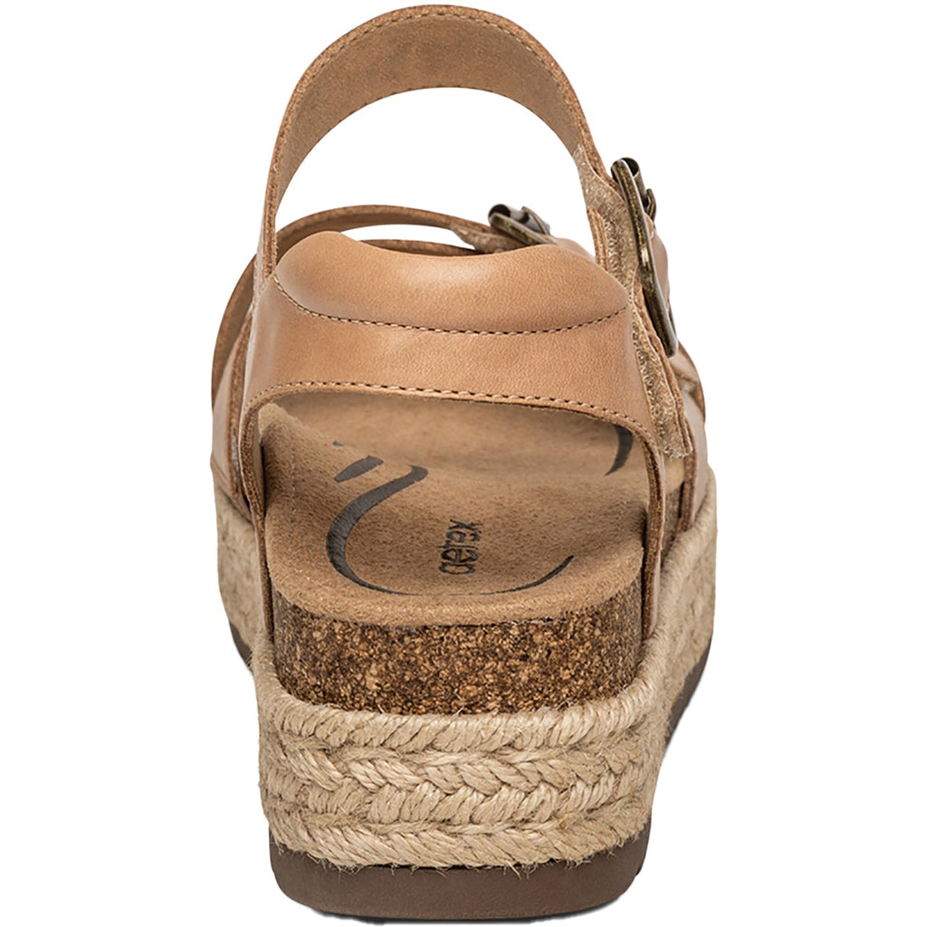 Aetrex Paula Women's Espadrille Sandals Aetrex Paula Camel Leather