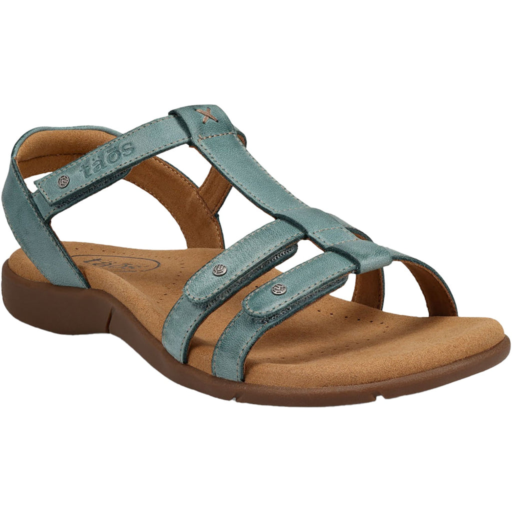 Taos Trophy 2 Women's Backstrap Sandals Teal Leather