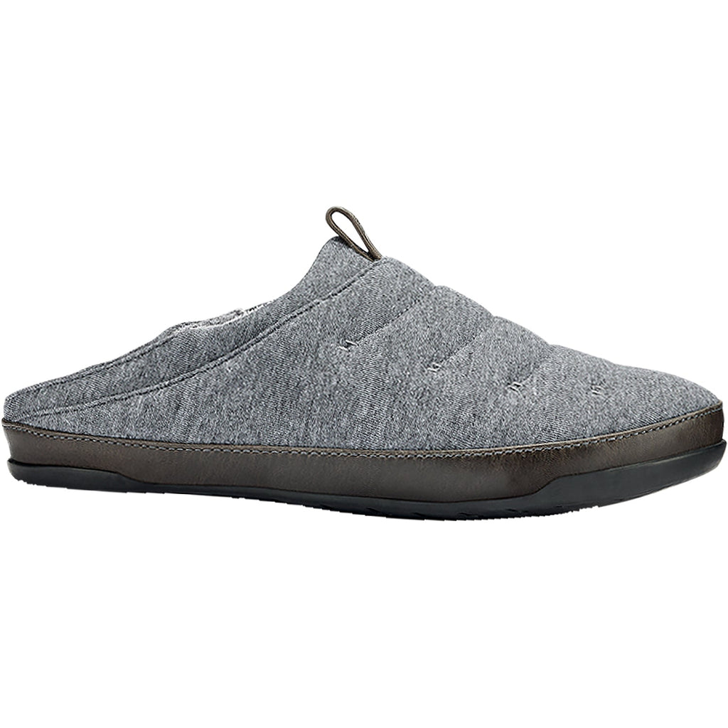 OluKai Mahana Men's Jersey Slippers Dark Shadow Jersey Knit