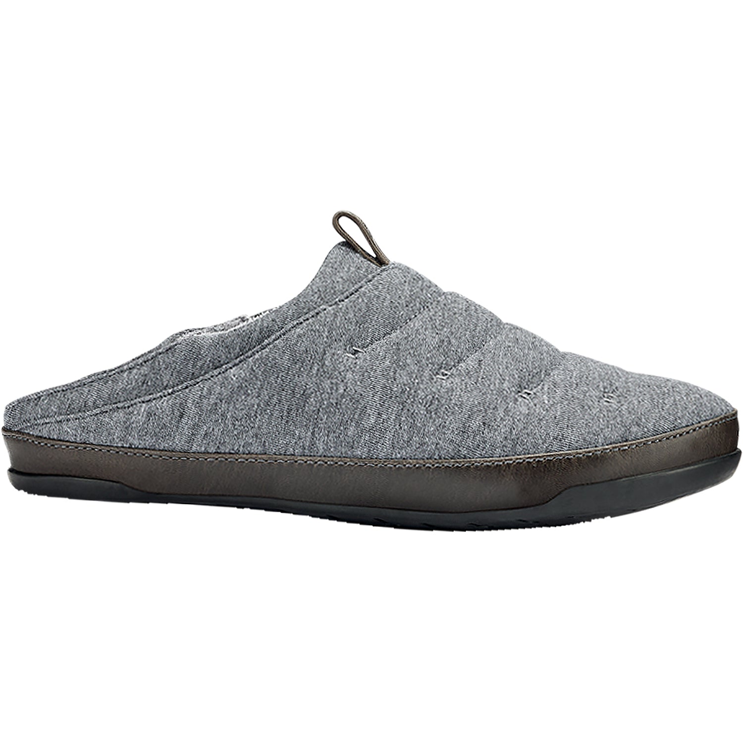 OluKai Mahana Men's Jersey Slippers Dark Shadow Jersey Knit