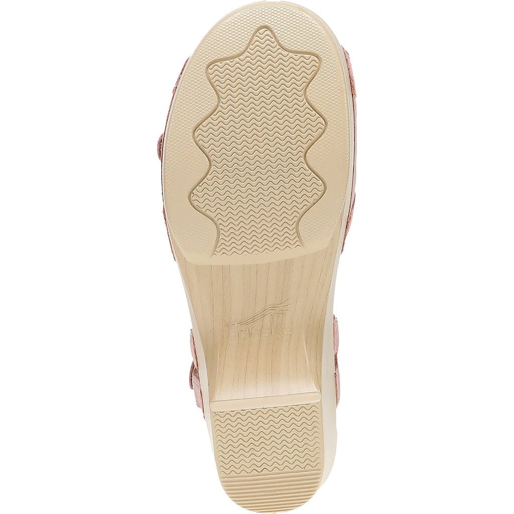 Dansko Season Women's Backstrap Sandals Petal Suede