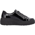 Rieker N2501-00 Women's Shoes Nero/Schwarz/Black Crashlack Patent Leather