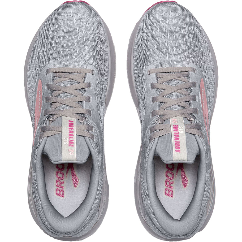 Brooks Adrenaline GTS 24 Stability (Stability Support) Women's Running Shoes Alloy/White/Zephyr Mesh