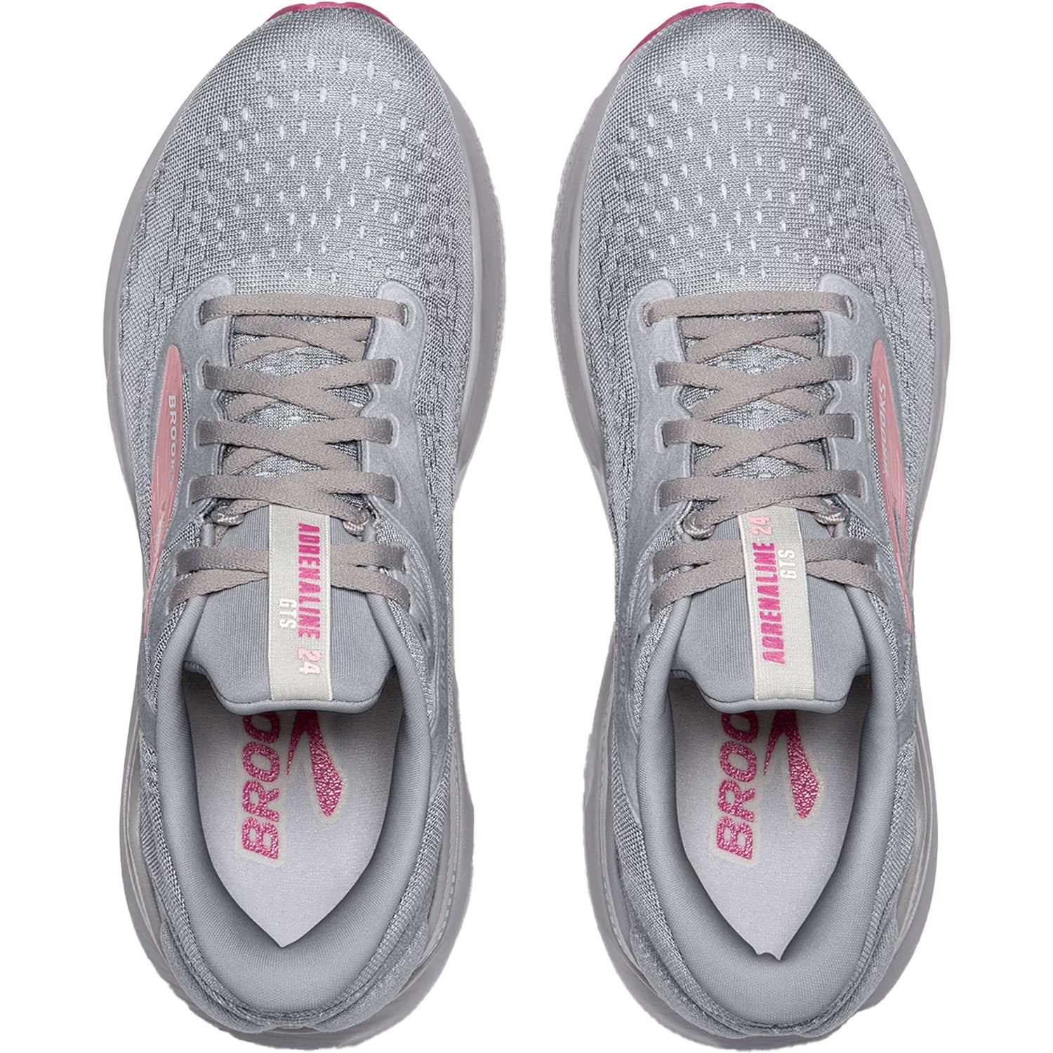 Brooks Adrenaline GTS 24 Stability (Stability Support) Women's Running Shoes Alloy/White/Zephyr Mesh