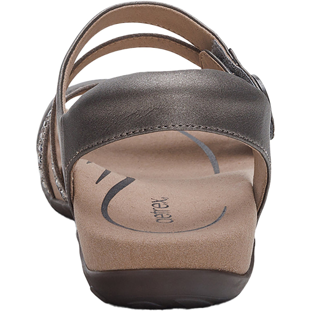 Aetrex Jess Women's Sandals Jeweled Pewter Sparkle