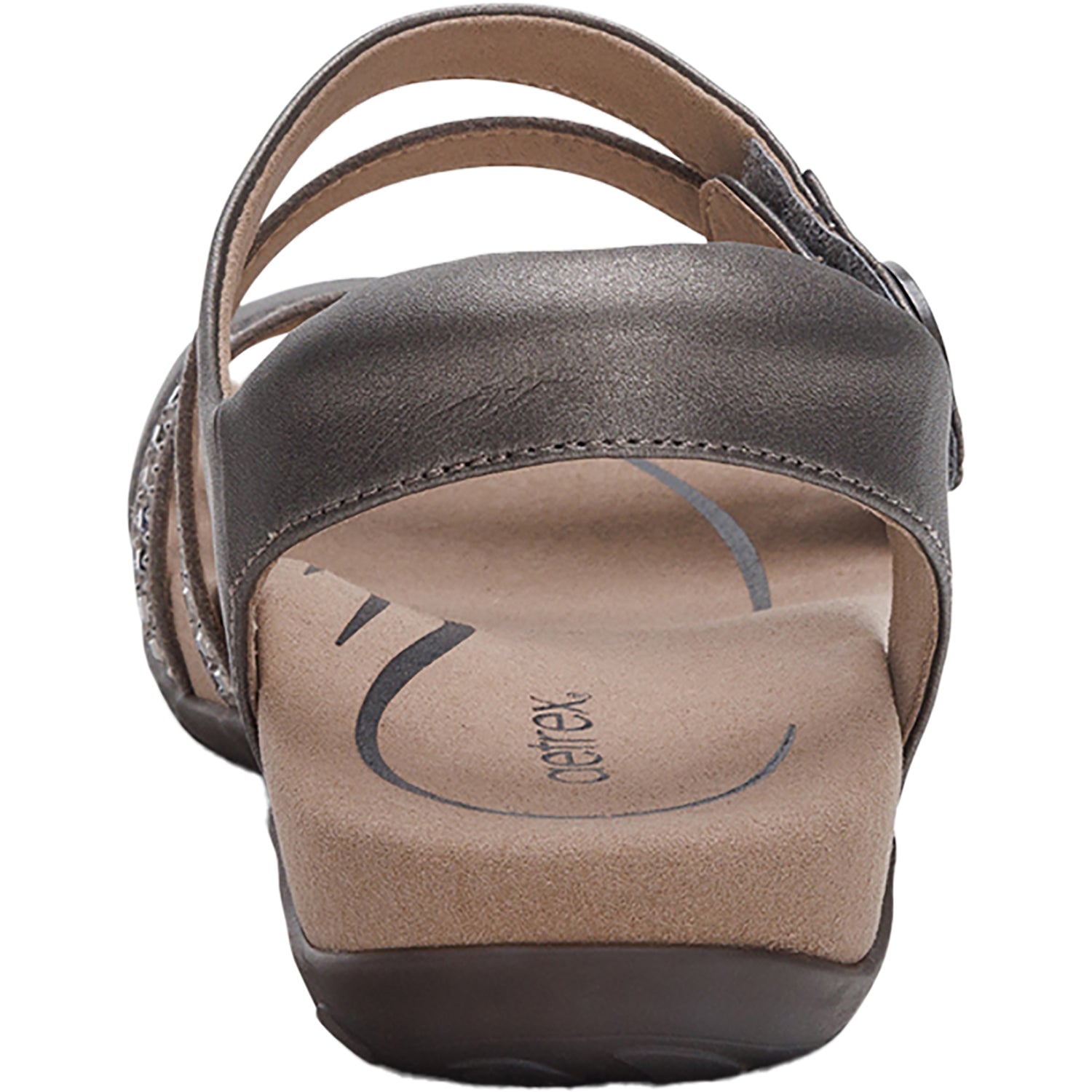 Aetrex Jess Women's Sandals Jeweled Pewter Sparkle