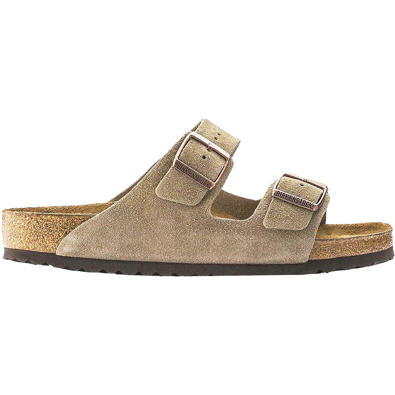 Birkenstock Arizona Soft Footbed Unisex Sandals Taupe Suede