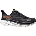 Hoka Clifton 9 (Neutral Support) Women's Running Shoes Black/Rose Gold Mesh