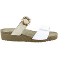 Naot Anabel Women's Slide Sandals Soft White Leather/Soft Ivory Leather