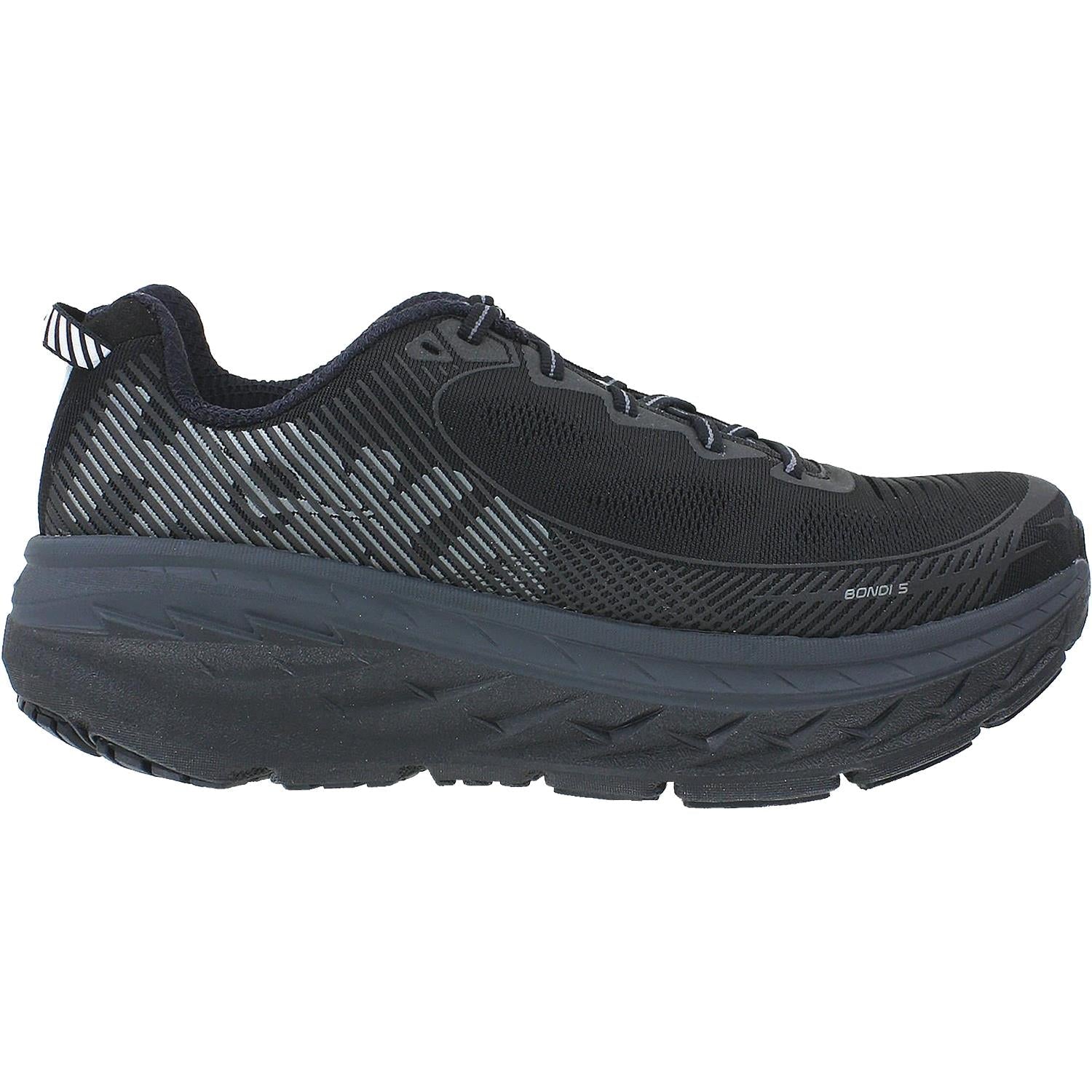 Hoka Bondi 5 (Neutral Support) Men's Neutral Support Shoes Black/Anthracite Mesh