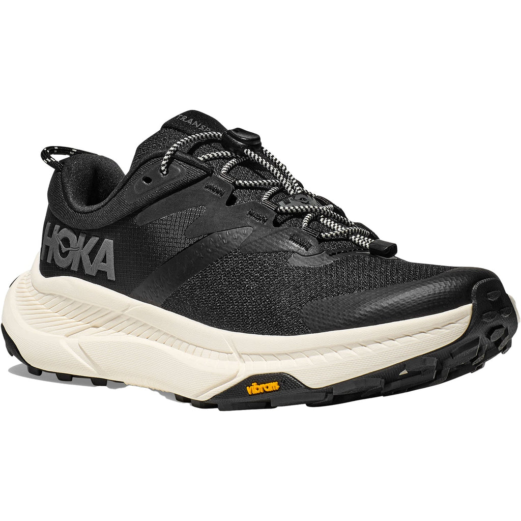 Hoka Transport Women's Shoes Black/Alabaster Mesh