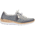 Rieker N42P6-14 Nikita P6 Women's Sneakers Pazific/Atlantic/Argento Synthetic