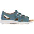 Ziera Barnett Women's Lace Up Shoes Sandals Blue/White Leather