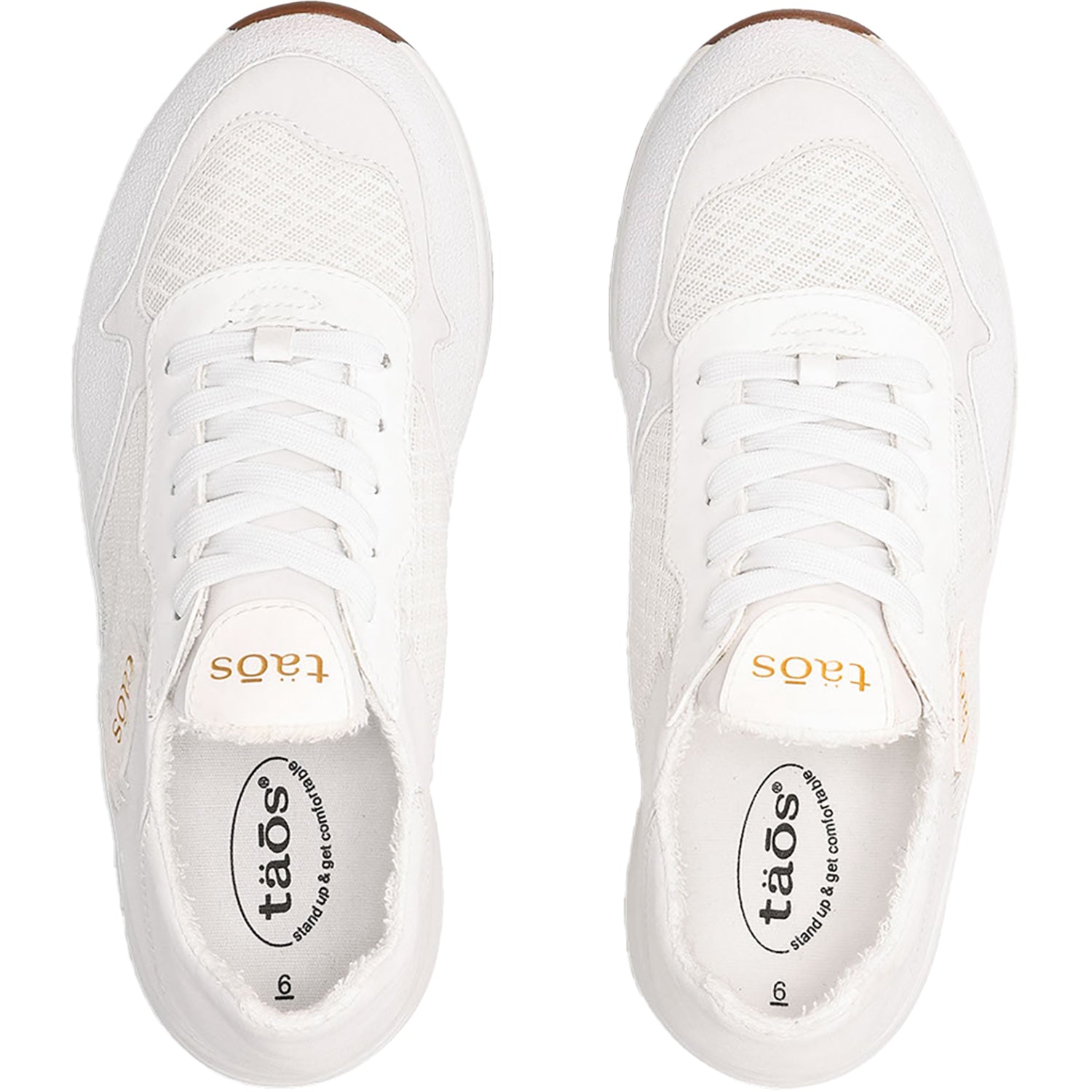 Taos Direction Women's Active Walking Shoes White/White Nylon/Mesh