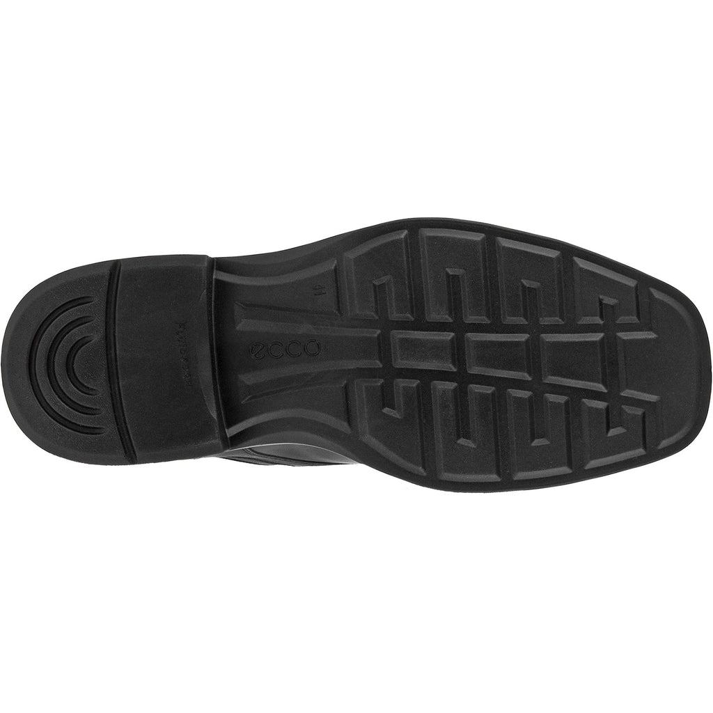 Ecco Helsinki 20 Bike Toe Tie Men's Dress Shoes Black Leather
