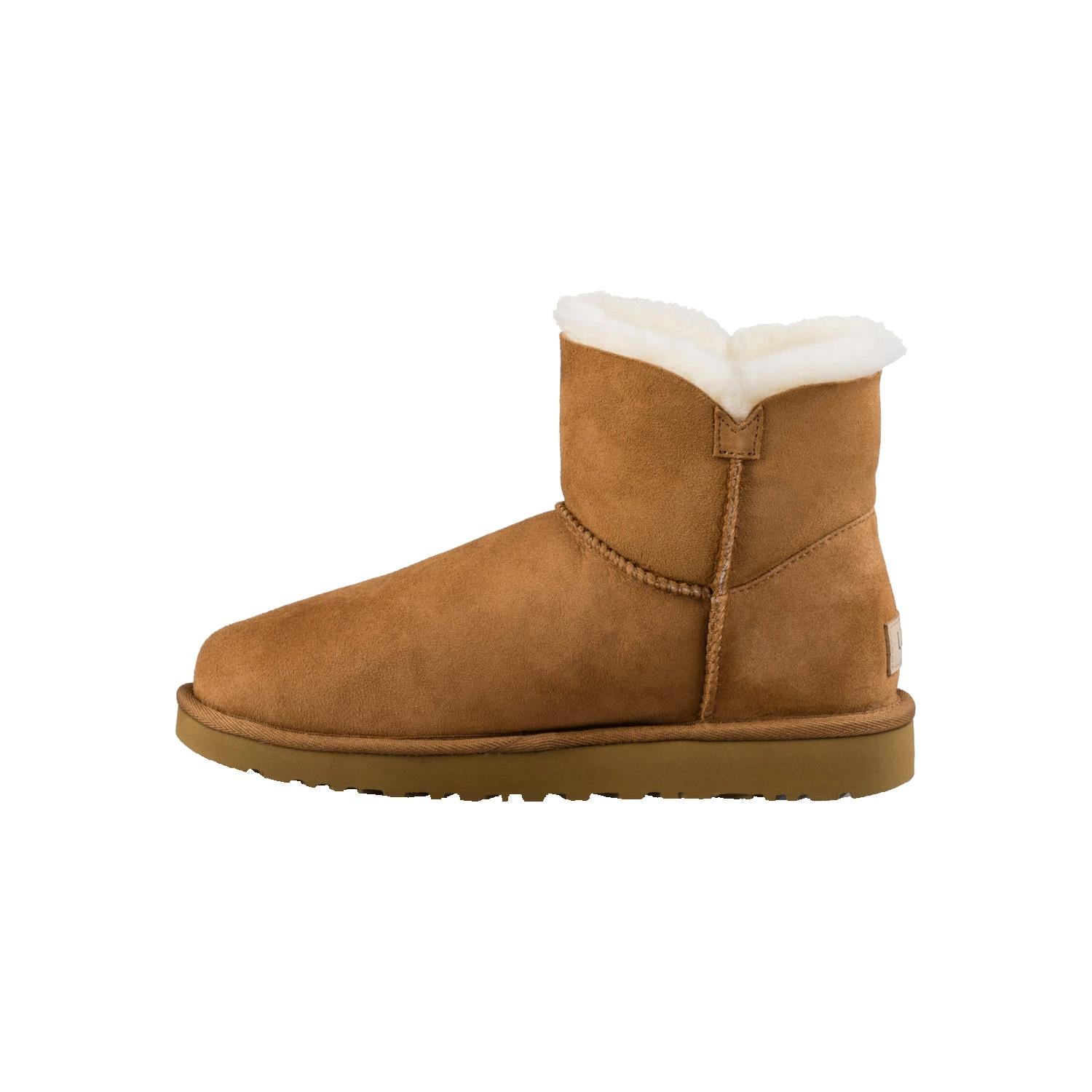 UGG Mini Bailey Button II Women's Chestnut Sheepskin