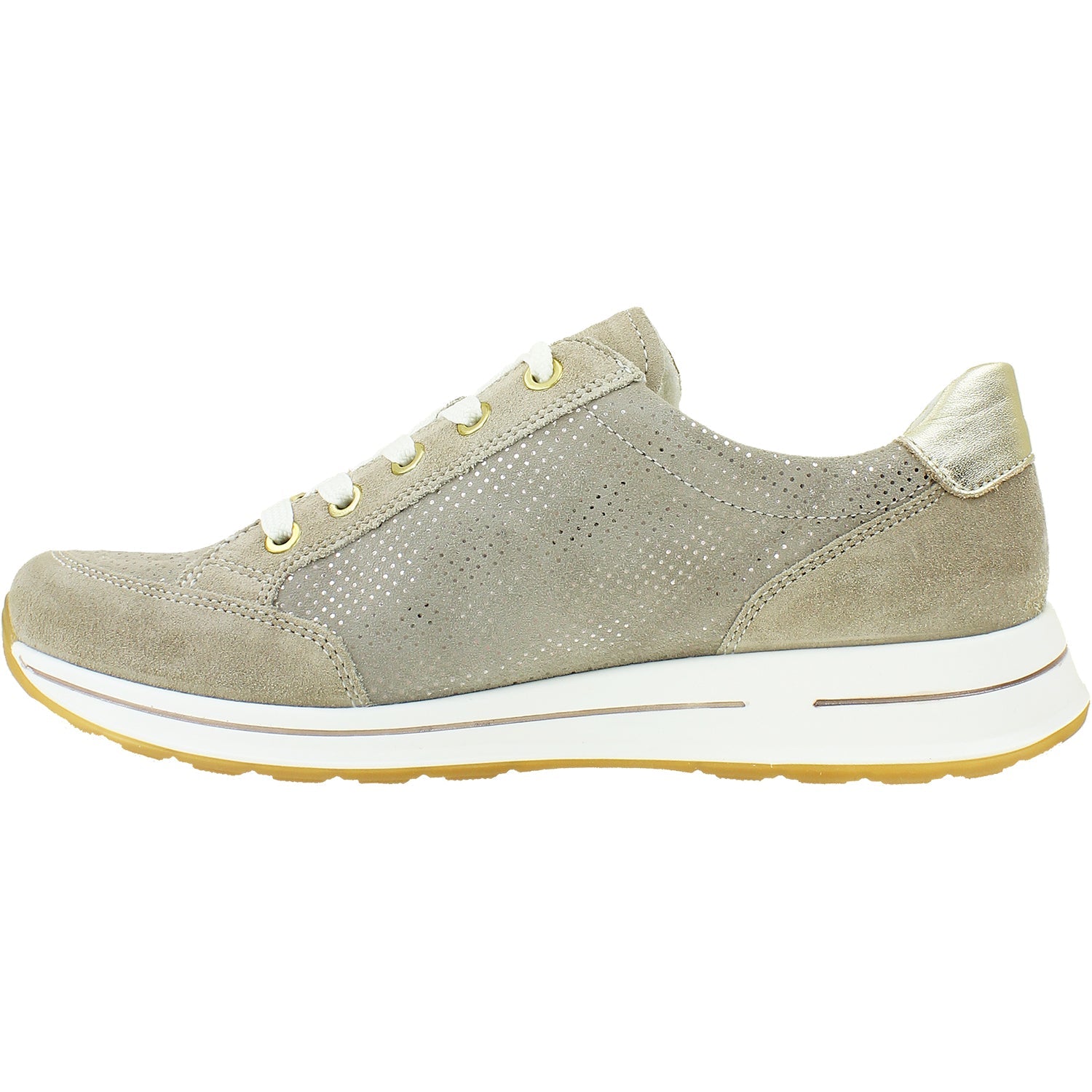 Ara Oleanna Women's Walking Sneakers Sand/Platinum Suede