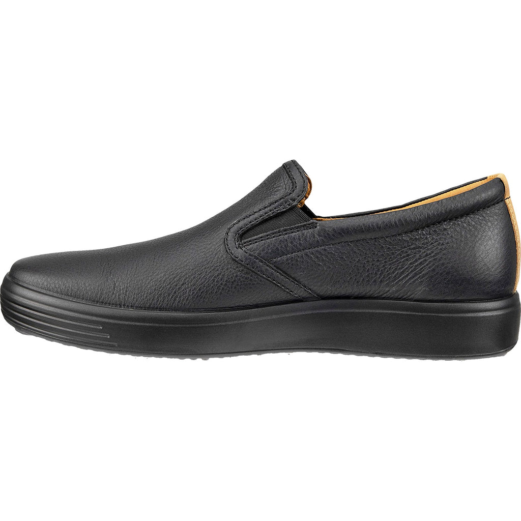 Ecco Soft 7 Slip On 20 Men's Slip On Shoes Black/Lion Leather