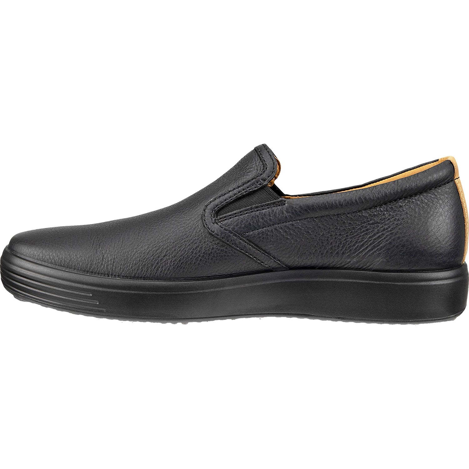 Ecco Soft 7 Slip On 20 Men's Slip On Shoes Black/Lion Leather